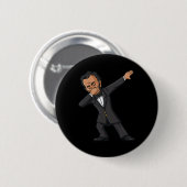 Dabbing Abraham Lincoln 4 juli Abe Dab Boys G Ronde Button 5,7 Cm (Voorkant /achterkant)