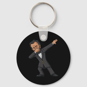 Dabbing Abraham Lincoln 4 juli Abe Dab Boys G Sleutelhanger