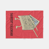 Dabbing Adventskalender Grappig Christelijk Religi Fleece Deken (Voorkant (Horizontaal))