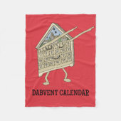 Dabbing Adventskalender Grappig Christelijk Religi Fleece Deken (Voorkant)