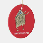 Dabbing Adventskalender Grappig Christelijk Religi Keramisch Ornament (Rechts)