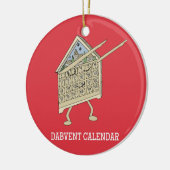 Dabbing Adventskalender Grappig Christelijk Religi Keramisch Ornament (Links)