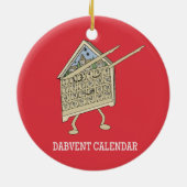 Dabbing Adventskalender Grappig Christelijk Religi Keramisch Ornament (Achterkant)