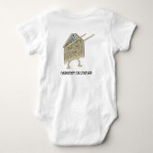 Dabbing Adventskalender Grappig Christelijk Religi Romper (Achterkant)