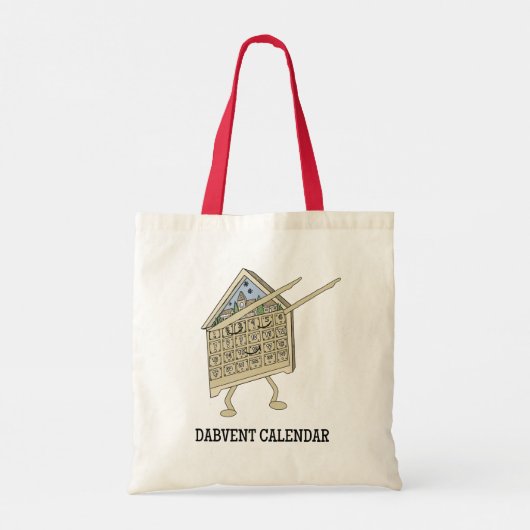 Dabbing Adventskalender Grappig Christelijk Religi Tote Bag (Achterkant)