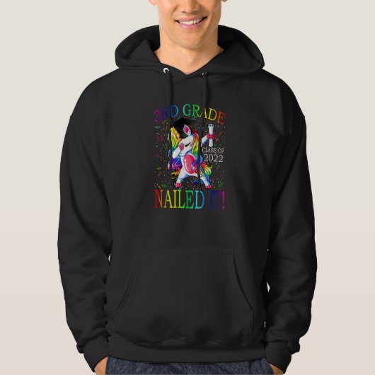Dabbing Afstuderen van de derde rang Hoodie (Voorkant)
