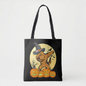Dabbing Airedale Terrier Grappige Hond Halloween G Tote Bag (Voorkant)