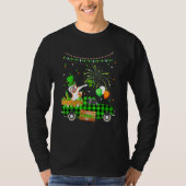 Dabbing Akita Dog Shamrock St Patrick's Day T-shirt (Voorkant)