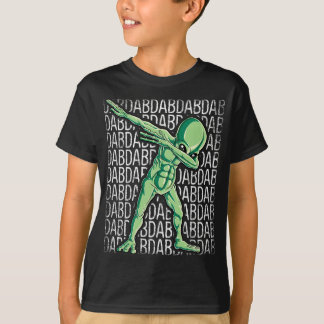 Dabbing Alien Dab Hip Hop Grappig UFO Gift Boys T-shirt