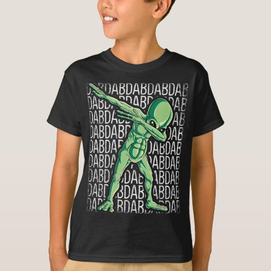 Dabbing Alien Dab Hip Hop Grappig UFO Gift Boys T-shirt (Voorkant)