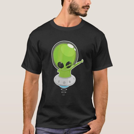 Dabbing Alien Dab Pose Dance Hip Hop Aliens T-shirt (Voorkant)