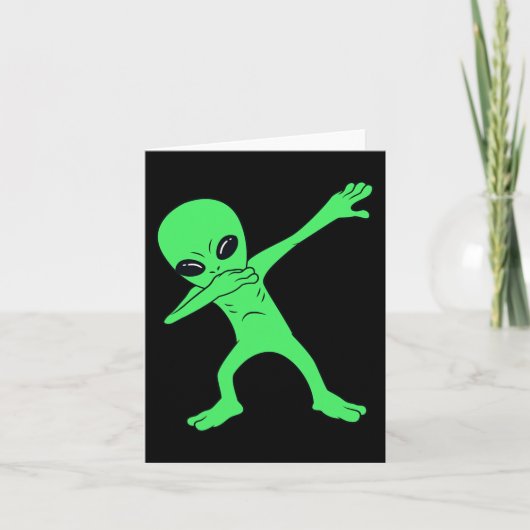 Dabbing Alien Halloween Fun Dab Boys Kinder Meisje Kaart (Voorkant)