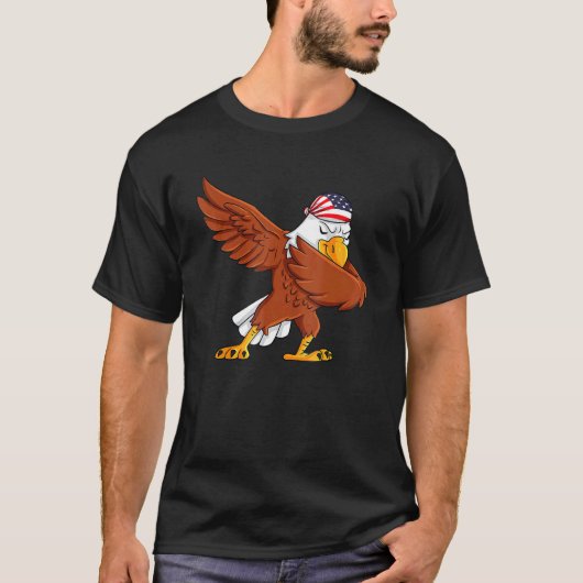 Dabbing American Bald Eagle 4 juli Dab Boys G T-shirt (Voorkant)