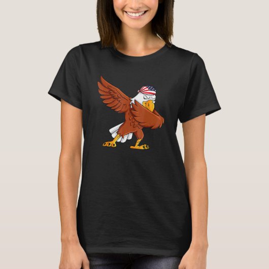 Dabbing American Bald Eagle 4 juli Dab Boys G T-shirt (Voorkant)