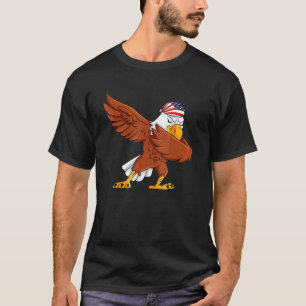 Dabbing American Bald Eagle 4 juli Dab Boys G T-shirt