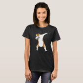 Dabbing American Staffordshire Terrier Hond Dab Da T-shirt (Voorkant volledig)