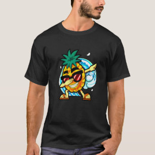Dabbing Ananas Zomer Fruit Dansende Vegan Tropisch T-shirt