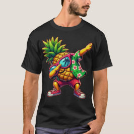 Dabbing Ananas Zonnebril Stranden T-shirt