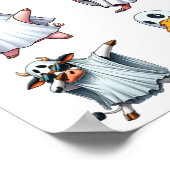 Dabbing Animals Boerderij Halloween Spookkostuum G Poster (Hoek)