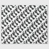 Dabbing Animals Panda Cadeaupapier (Vlak)