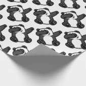 Dabbing Animals Panda Cadeaupapier (Hoek)