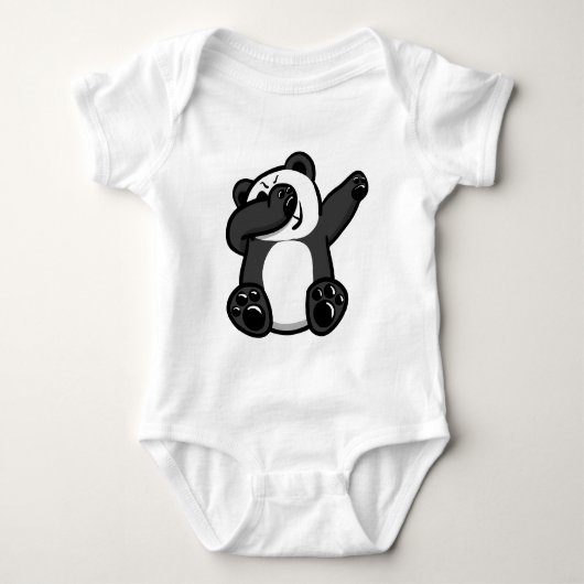 Dabbing Animals Panda Romper (Voorkant)