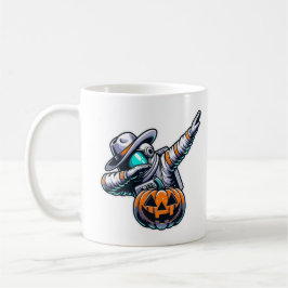 Dabbing Astronaut Halloween Cowboy Jack O Lantern Koffiemok