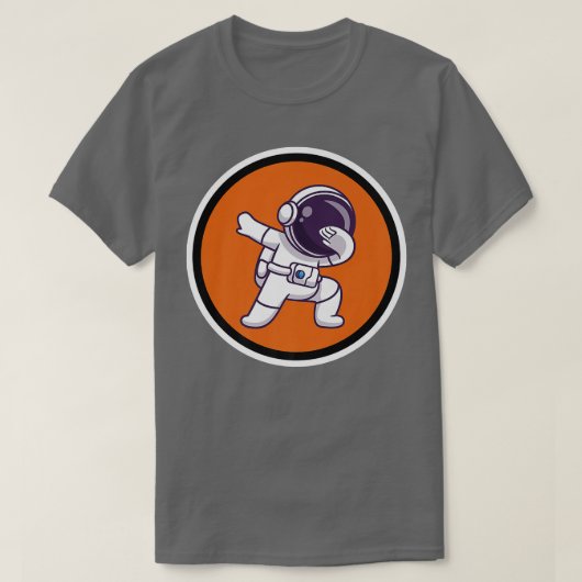 Dabbing Astronaut Premium T-Shirt (Design voorkant)