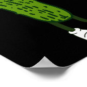 Dabbing augurk dansen komkommer salades en Relishe Poster (Hoek)