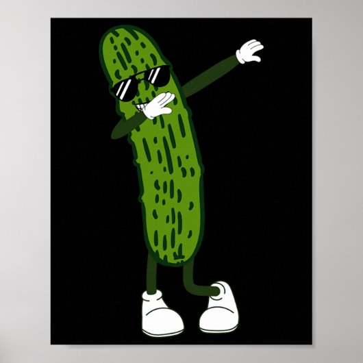 Dabbing augurk dansen komkommer salades en Relishe Poster (Voorkant)