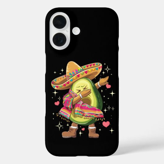 Dabbing Avocado Cinco De Mayo Grappige Mexicaanse Case-Mate iPhone Case (Achterkant)