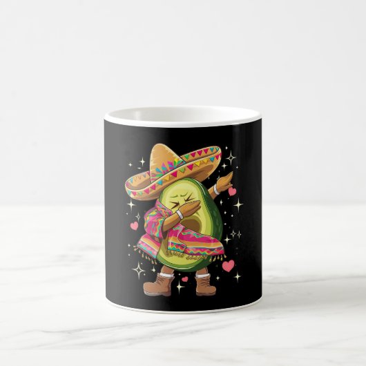 Dabbing Avocado Cinco De Mayo Grappige Mexicaanse Koffiemok (Center)