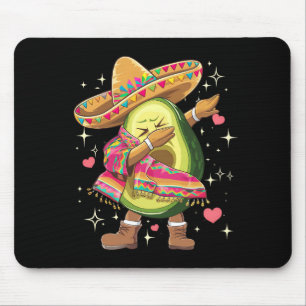 Dabbing Avocado Cinco De Mayo Grappige Mexicaanse Muismat