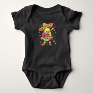 Dabbing Avocado Cinco De Mayo Grappige Mexicaanse  Romper