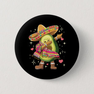 Dabbing Avocado Cinco De Mayo Grappige Mexicaanse Ronde Button 5,7 Cm