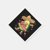 Dabbing Avocado Cinco De Mayo Grappige Mexicaanse Servet (Hoek)