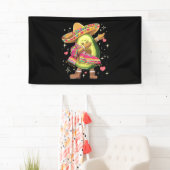 Dabbing Avocado Cinco De Mayo Grappige Mexicaanse  Spandoek (Insitu)