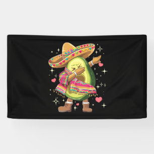 Dabbing Avocado Cinco De Mayo Grappige Mexicaanse Spandoek
