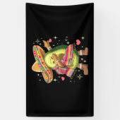 Dabbing Avocado Cinco De Mayo Grappige Mexicaanse  Spandoek (Verticaal)