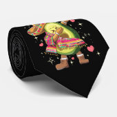 Dabbing Avocado Cinco De Mayo Grappige Mexicaanse Stropdas (Opgerold)