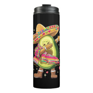 Dabbing Avocado Cinco De Mayo Grappige Mexicaanse  Thermosbeker