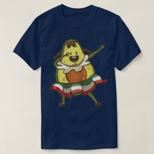Dabbing Avocado Girl Cinco de Mayo T-shirt (Design voorkant)