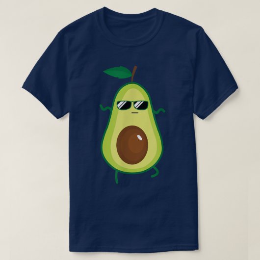 Dabbing Avocado Grappig Veganistisch T-shirt voor  (Design voorkant)