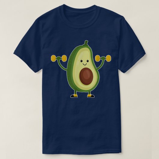 Dabbing Avocado Grappige Vegan Food Liefhebber T-s T-shirt (Design voorkant)