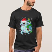Dabbing Axolotl S Kinder Jongen kerstpyjama T-shirt (Voorkant)