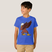 Dabbing Bald Eagle Funny Dab Bird T-shirt (Voorkant volledig)