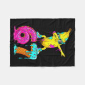 Dabbing Banana 67 Ice Cream Drip Funny Six Seven M Fleece Deken (Voorkant (Horizontaal))