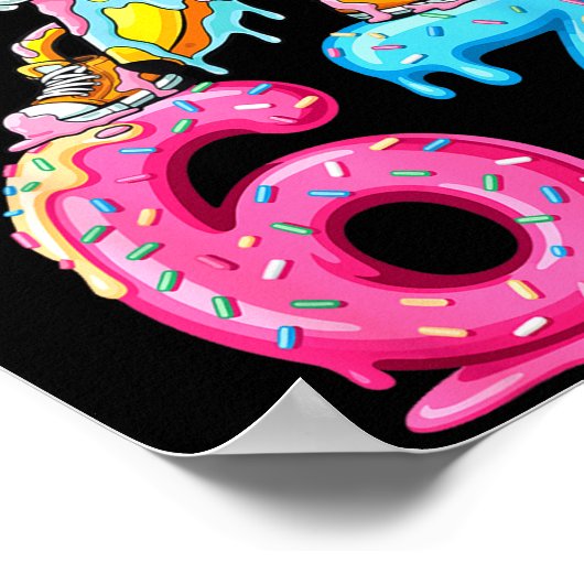 Dabbing Banana 67 Ice Cream Drip Funny Six Seven M Poster (Hoek)