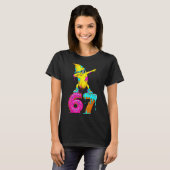 Dabbing Banana 67 Ice Cream Drip Funny Six Seven M T-shirt (Voorkant volledig)