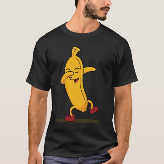 Dabbing Banana Dab Funny Dancing Fruit T-shirt (Voorkant)
